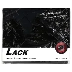 Fetish - lakk lepedő - 200 × 230 cm (fekete)