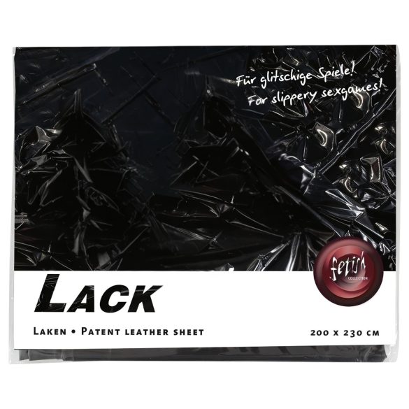 Lakk lepedő - 200x230cm (fekete)