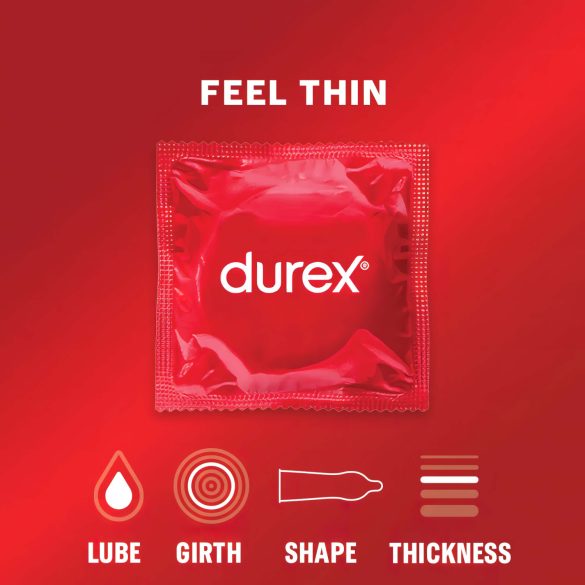 Durex Feel Thin - élethű érzés óvszer (3db)