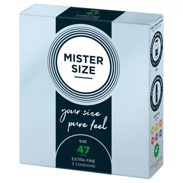Mister Size vékony óvszer - 47 mm (3 db)