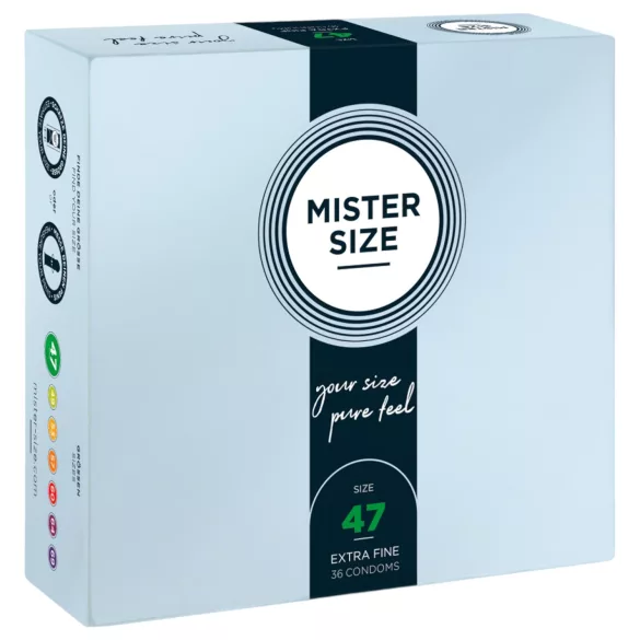 Mister Size vékony óvszer - 47 mm (36 db)
