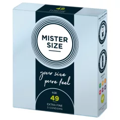 Mister Size vékony óvszer - 49 mm (3 db)