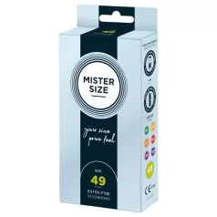 Mister Size vékony óvszer - 49 mm (10 db)