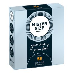 Mister Size vékony óvszer - 53mm (3db)
