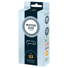 Mister Size vékony óvszer - 53 mm (10 db)