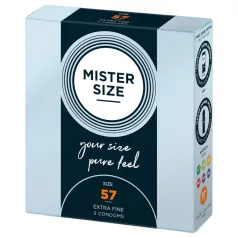 Mister Size vékony óvszer - 57 mm (3 db)