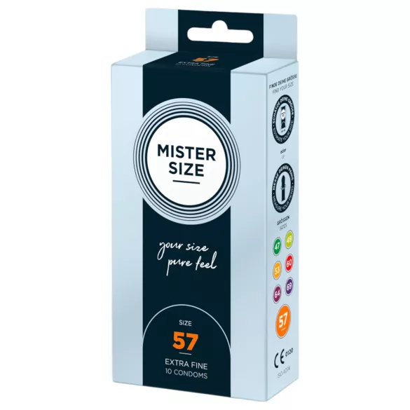 Mister Size vékony óvszer - 57 mm (10 db)
