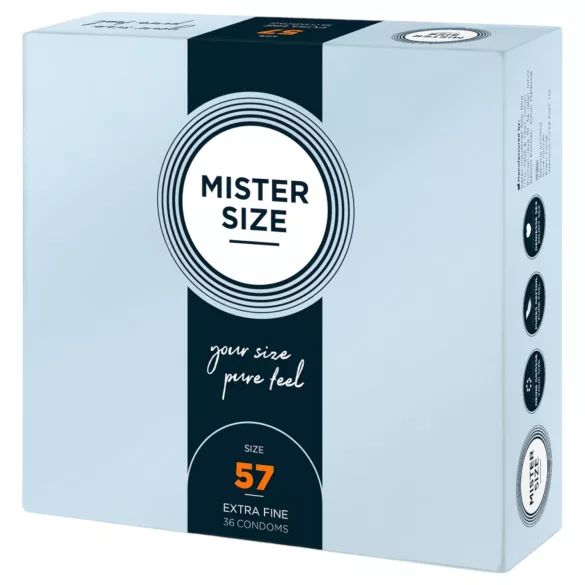 Mister Size vékony óvszer - 57 mm (36 db)