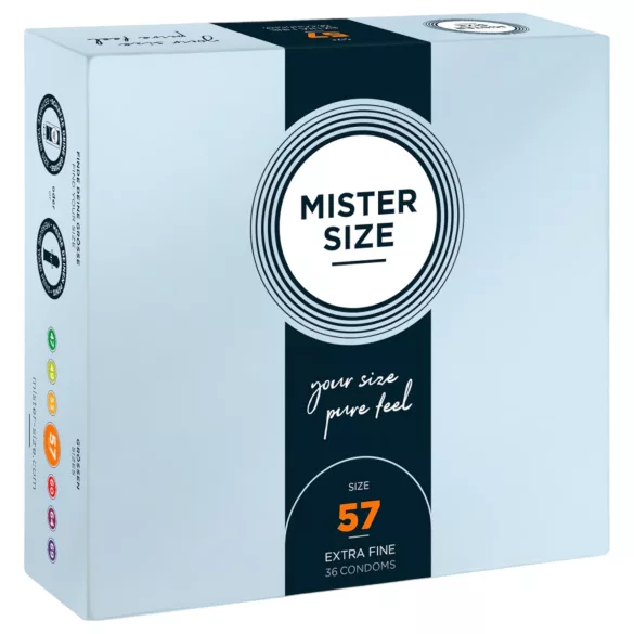 Mister Size vékony óvszer - 57 mm (36 db)