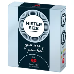 Mister Size vékony óvszer - 60 mm (3 db)
