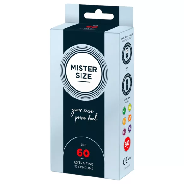 Mister Size vékony óvszer - 60 mm (10 db)