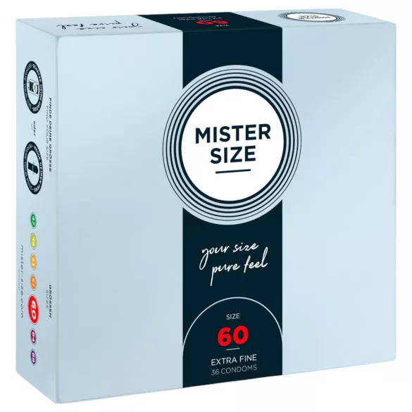 Mister Size vékony óvszer - 60 mm (36 db)