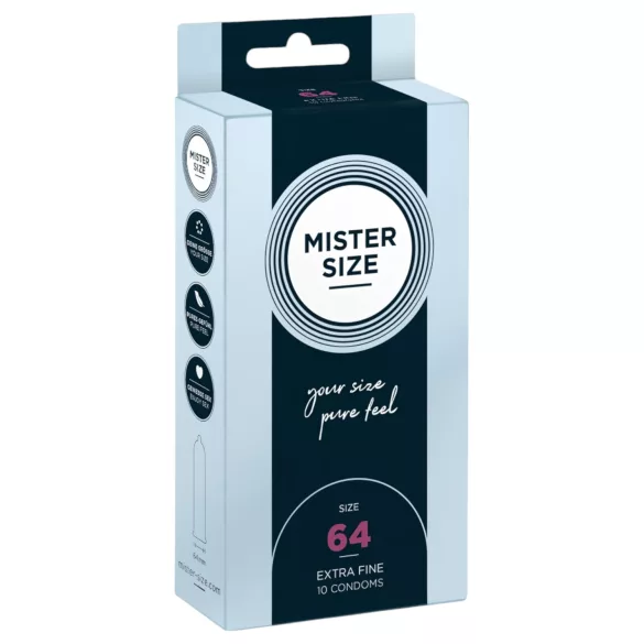 Mister Size vékony óvszer - 64 mm (10 db)