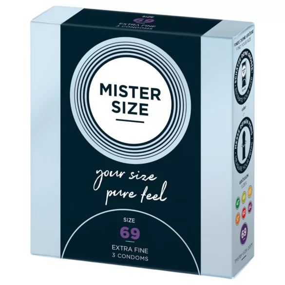 Mister Size vékony óvszer - 69 mm (3 db)