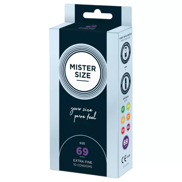 Mister Size vékony óvszer - 69 mm (10 db)