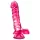 B Yours Basic 8 - herés dildó - 23cm (pink)