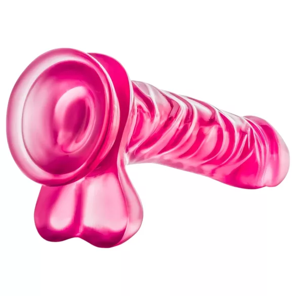 B Yours Basic 8 - herés dildó - 23cm (pink)