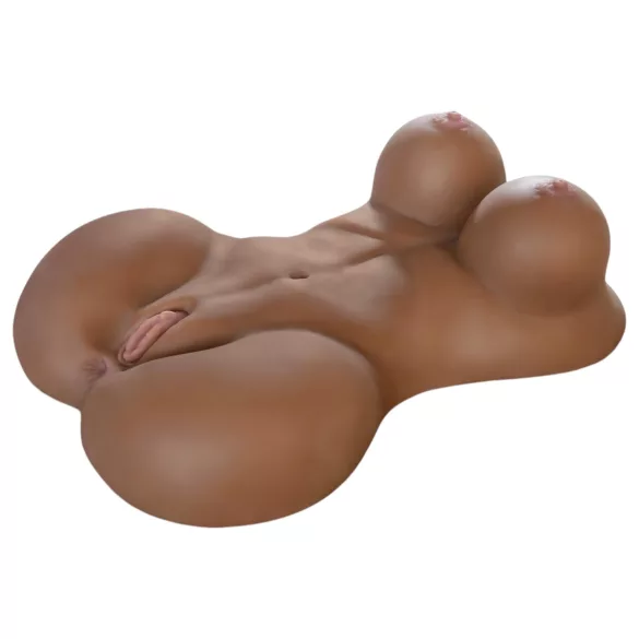 Pipedream Fuck Me Silly Sista - barna női torzó maszturbátor (5,7 kg)