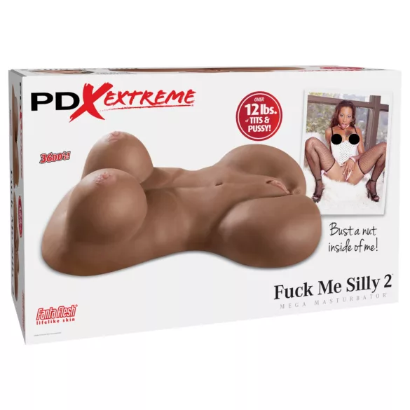 Pipedream Fuck Me Silly Sista - barna női torzó maszturbátor (5,7 kg)