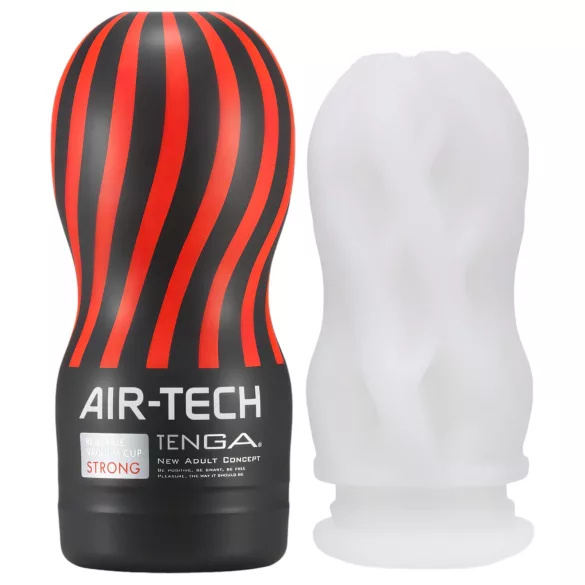 TENGA Air Tech Strong - textúrált maszturbátor (fehér)