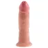 King Cock 9 - tapadókorongos élethű dildó (23cm) - natúr