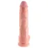 King Cock 10 herés nagy dildó (25 cm) - natúr
