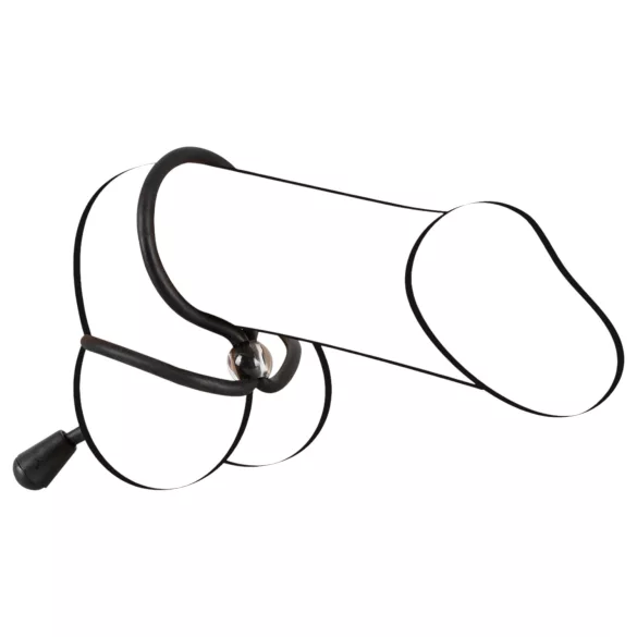 Bad Kitty - szilikon here- és péniszgyűrű (fekete)