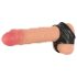 You2Toys - Latex pénisz- és here mandzsetta - fekete