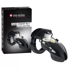   mystim Black Edition PUBIC ENEMY No 1 - elektro pénisz ketrec