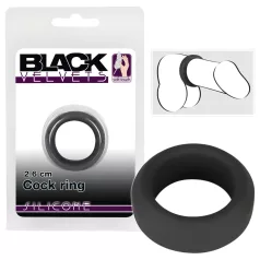 Black Velvets - vastagfalú péniszgyűrű (2,6cm) - fekete