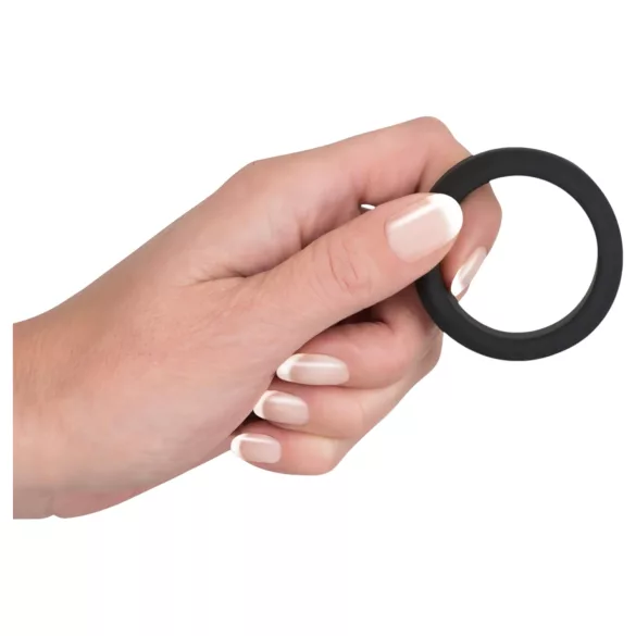 Black Velvets - vastagfalú péniszgyűrű (3,8cm) - fekete