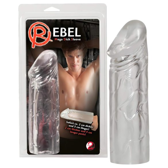 Rebel - hosszabbító, vastagító péniszköpeny