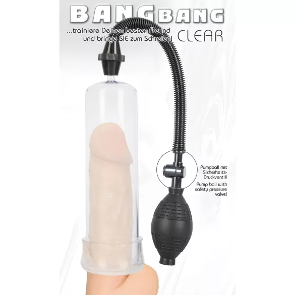 Bang Bang péniszpumpa - átlátszó