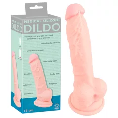 You2Toys - Medical - natúr orvosi szilikon dildó (18cm)