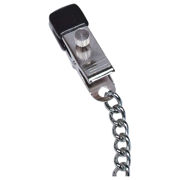 Fetish - Láncos, állítható csipesz