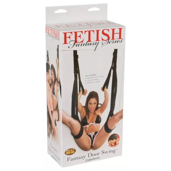 Pipedream Fetish Fantasy Door - ajtóra szerelhető szexhinta (fekete)
