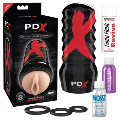   PDX Elite Air-Tight Pussy - manuális szívó műpunci (testszínű)