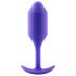 b-vibe Snug Plug 2 - dupla golyós anál plug (114g) - lila