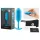 b-vibe Snug Plug 3 - dupla golyós butt plug (180g) - kék