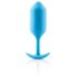 b-vibe Snug Plug 3 - dupla golyós anál plug (180g) - kék
