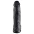 King Cock 12 herés nagy dildó (30 cm) - fekete