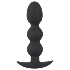 Black Velvets Heavy - 145g-os gömbös anál plug (fekete)