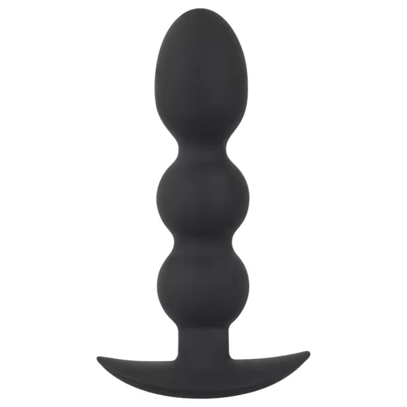 Black Velvets Heavy - 145g-os gömbös anál plug (fekete)