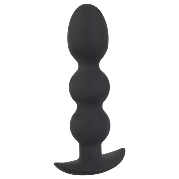 Black Velvets Heavy - 145g-os gömbös anál plug (fekete)