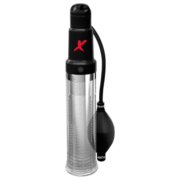 PDX Elite - 2in1 - péniszpumpa és maszturbátor egyben (átlátszó)