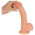 realistixxx - tapadókorongos élethű dildó (22cm) - natúr