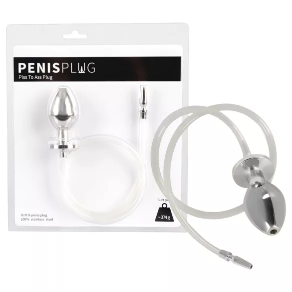 You2Toys - Piss to Ass Plug - üreges anál plug húgycső tágítóval