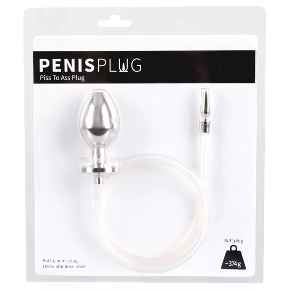 You2Toys - Piss to Ass Plug - üreges anál plug húgycső tágítóval