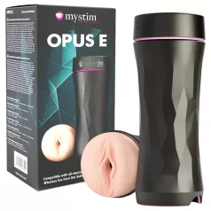 mystim Opus E Vagina - elektro művagina (natúr-fekete)