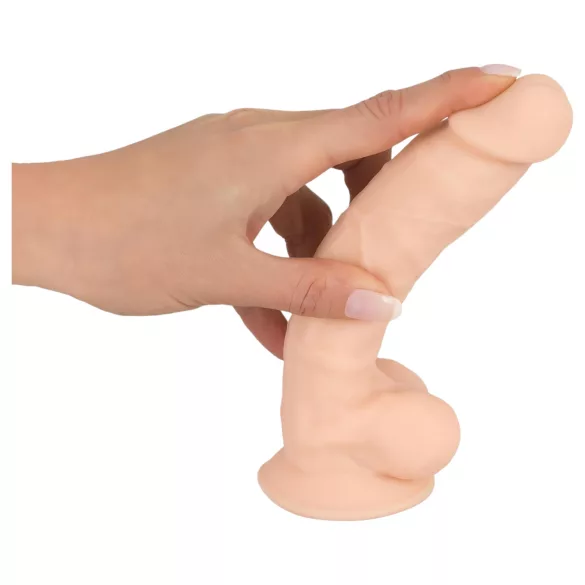 Silexd 7 - tapadókorongos dildó - 17,5cm (natúr)